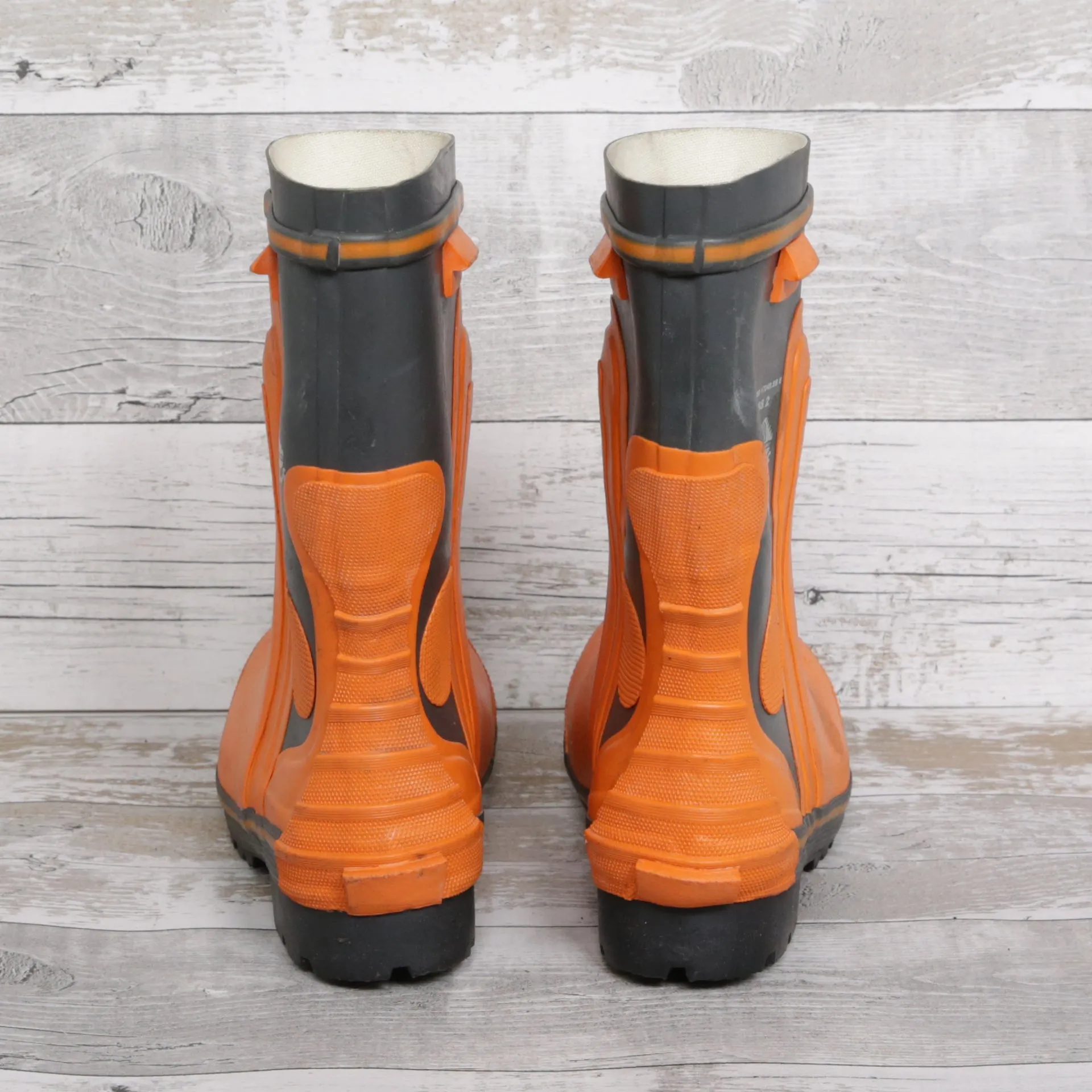 De-Branded Steel Toe Cap Chainsaw Class 2 Wellington Boots UK6.5