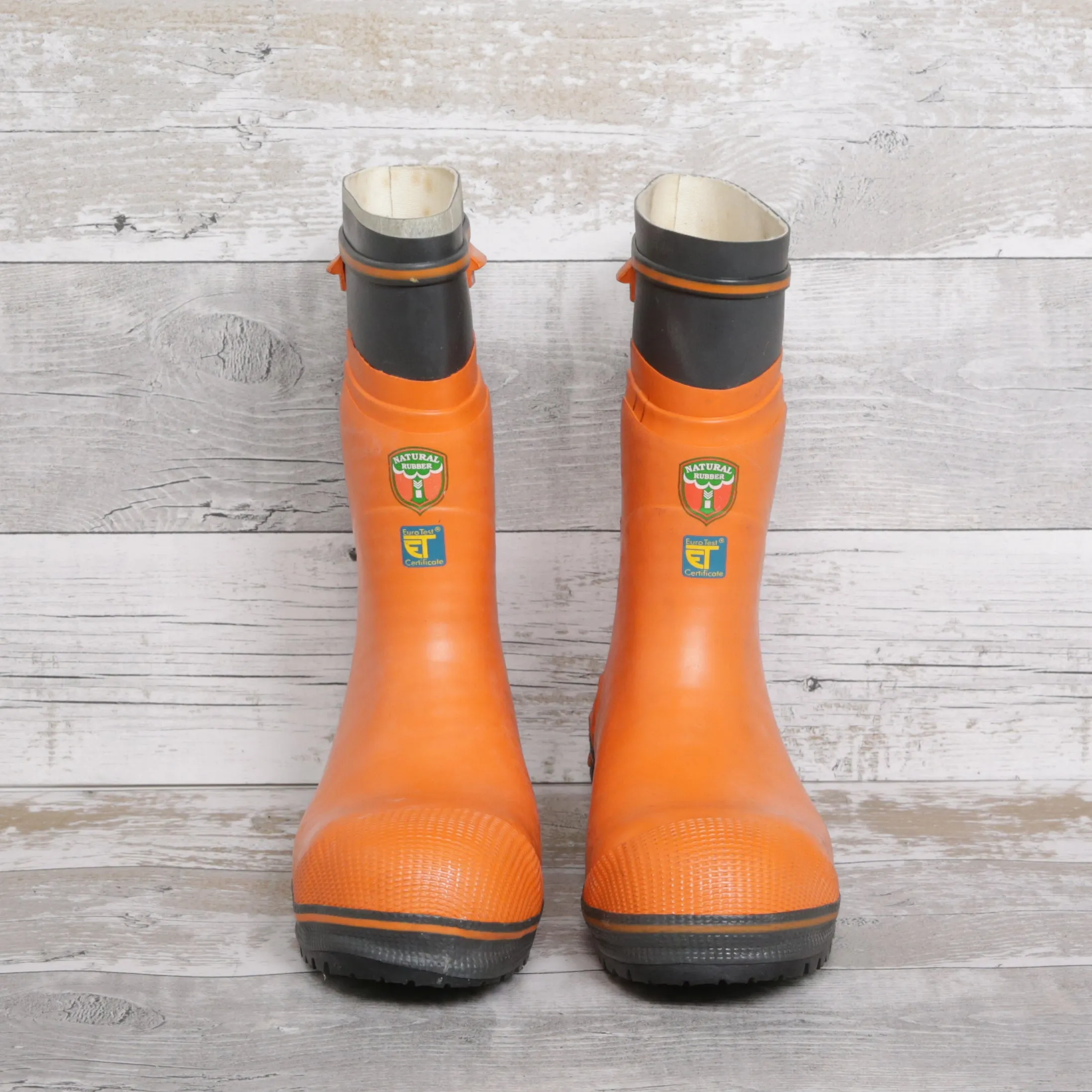 De-Branded Steel Toe Cap Chainsaw Class 2 Wellington Boots UK7.5