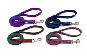 Dog Lead Walking Leash Short Training Lead 45" And 76" Long 20mm 25mm Soft Air Webbing In Various Colours