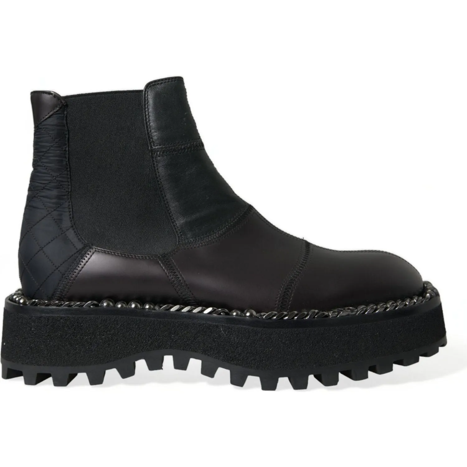 Dolce & Gabbana Elegant Black Chelsea Slip-On Boots