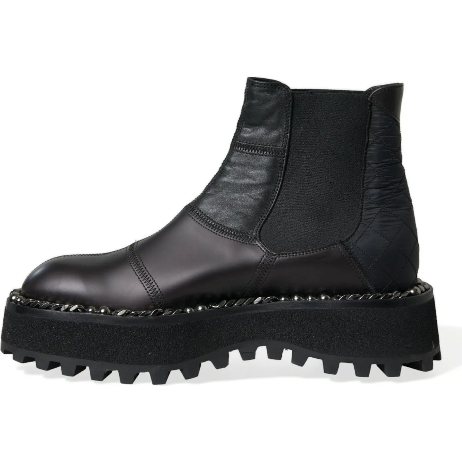 Dolce & Gabbana Elegant Black Chelsea Slip-On Boots