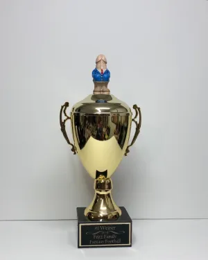 Fantasy Football Dickhead Trophy FFL Sacko Funny Trophy Award Metal Winning Cup Marble Base Gag Gift Adult Humor Penis Last Place