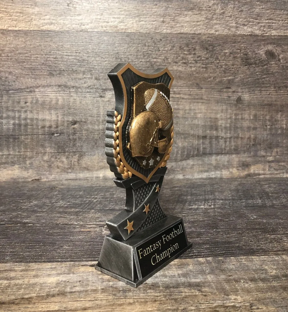 Fantasy Football Trophy FFL Bronze Football Champion Winner Fantasy League Custom Trophy Sports Award  Free Engraving