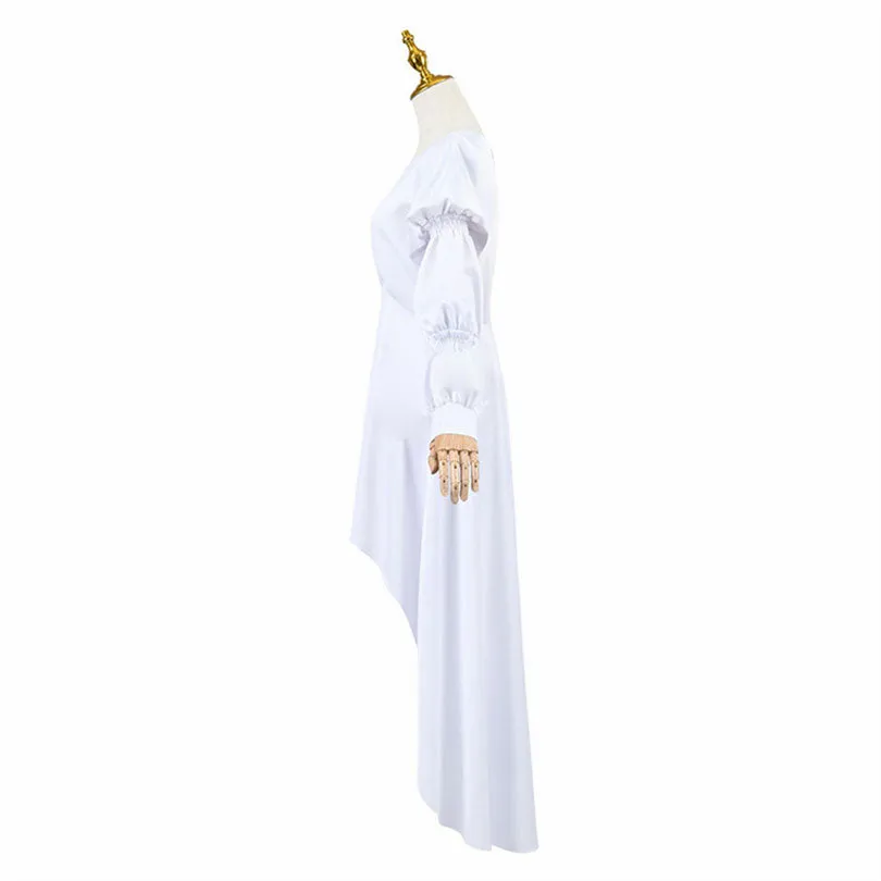 Film Ryuu to Sobakasu no Hime Belle Suzu Naito Belle White Dress Cosplay Costume