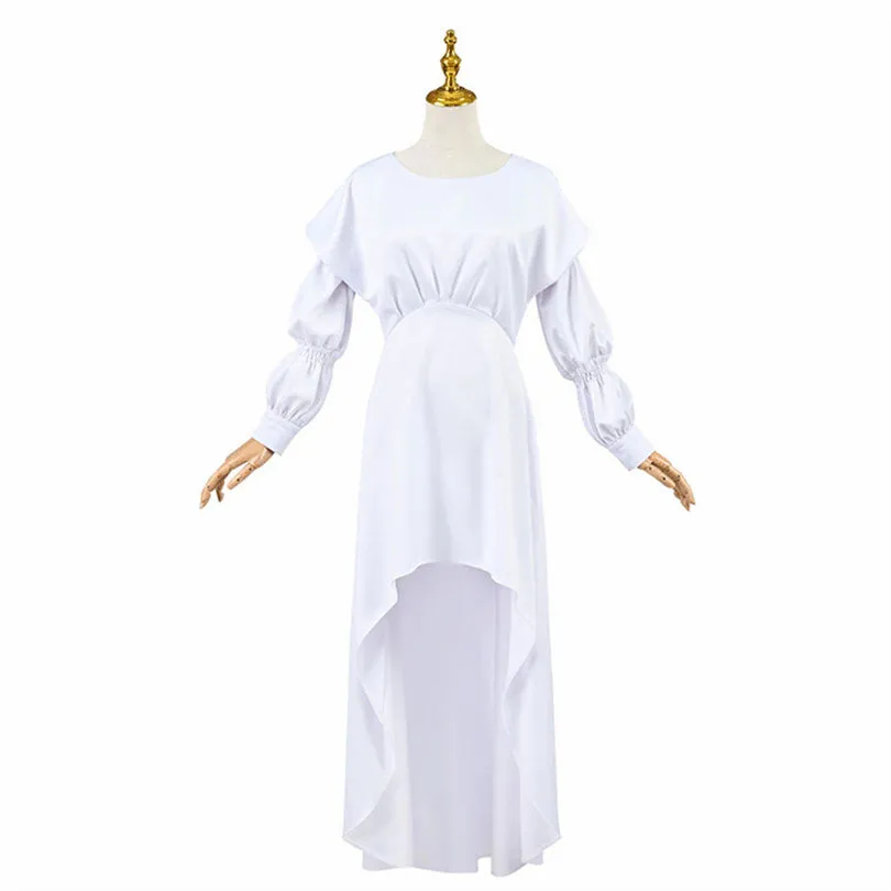 Film Ryuu to Sobakasu no Hime Belle Suzu Naito Belle White Dress Cosplay Costume