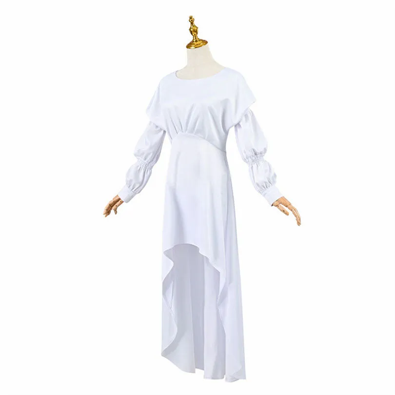 Film Ryuu to Sobakasu no Hime Belle Suzu Naito Belle White Dress Cosplay Costume