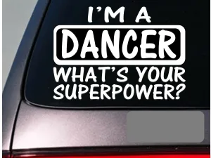 I'm a dancer dancing school tap shoes sticker decal *E133*