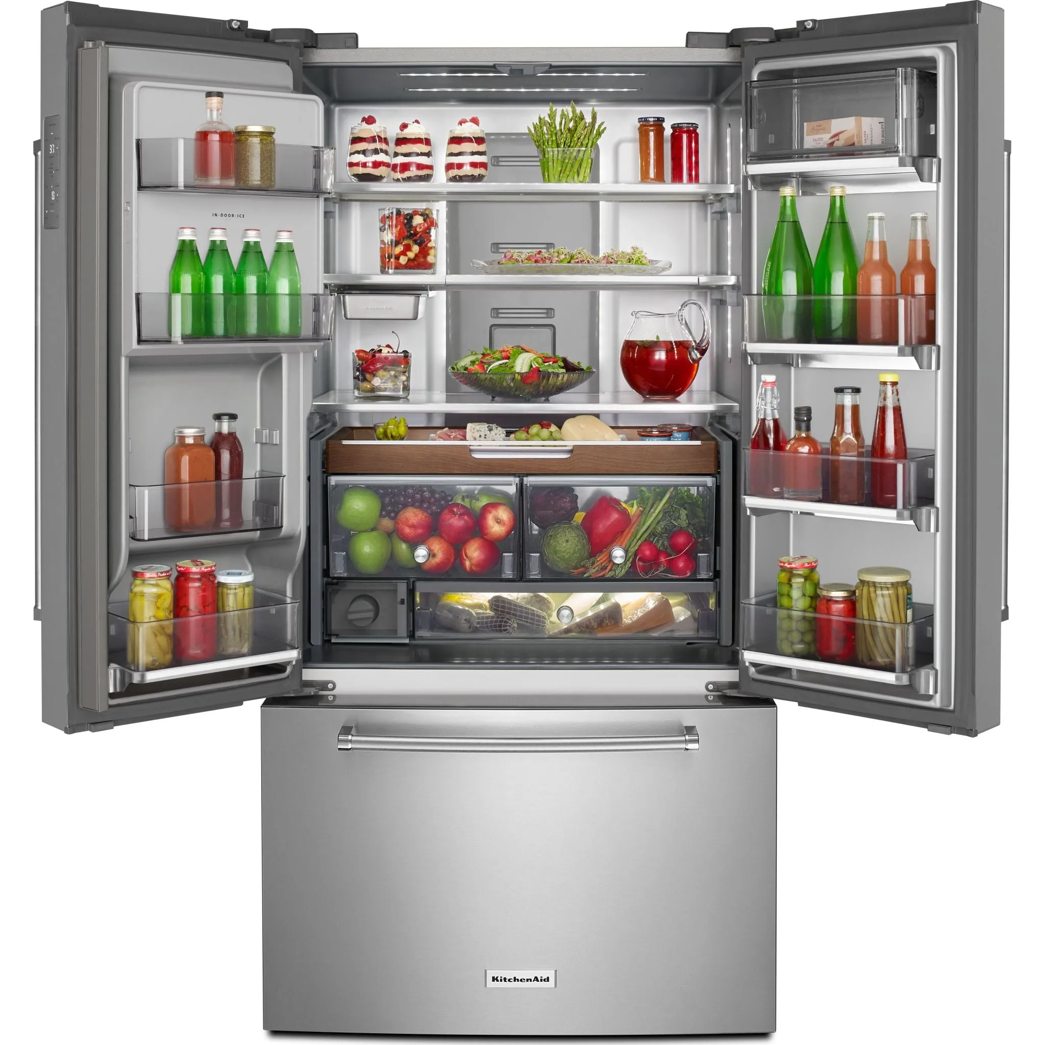 KitchenAid French Door Fridge (KRFC704FPS) - Stainless Steel with PrintShield™ Finish