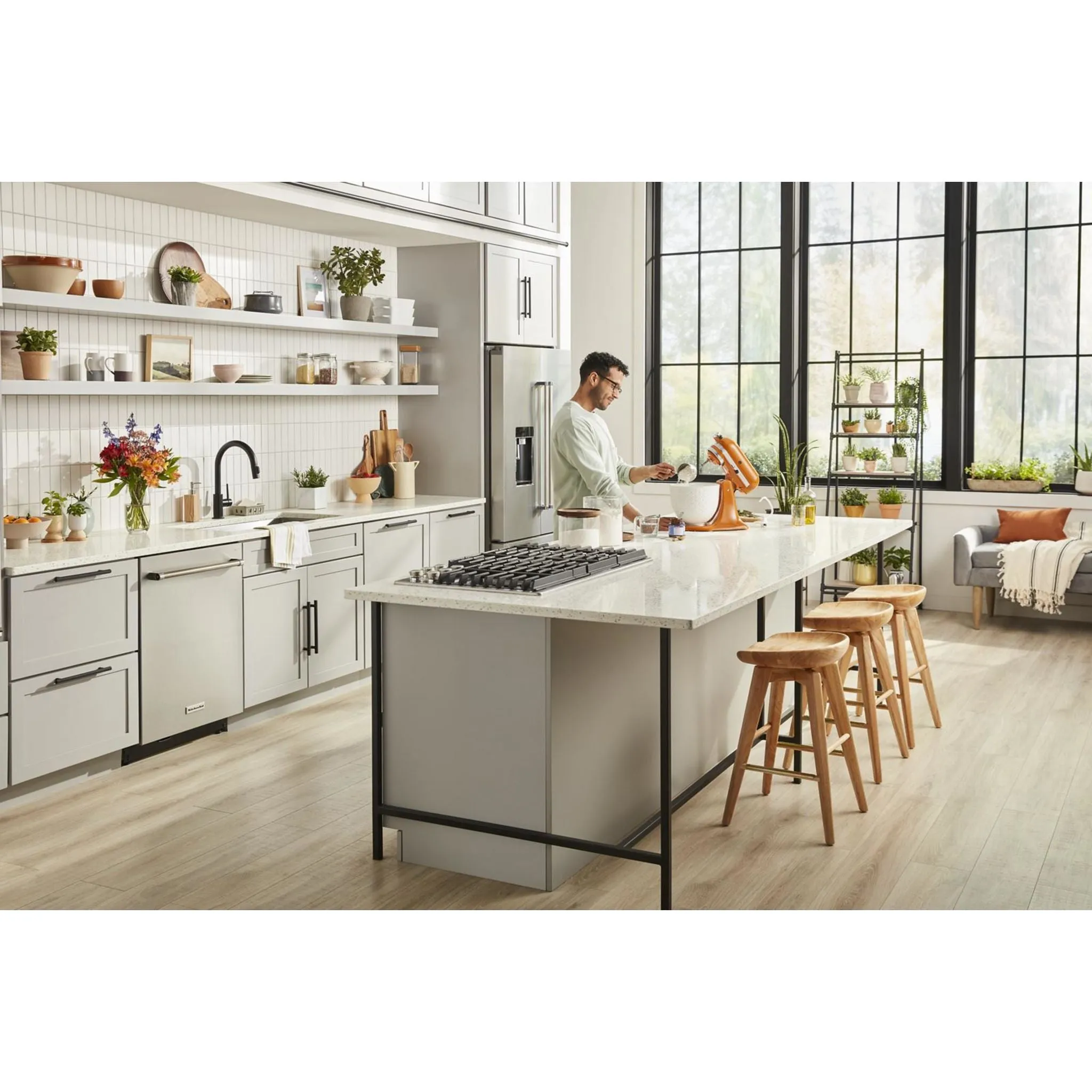 KitchenAid French Door Fridge (KRFC704FPS) - Stainless Steel with PrintShield™ Finish