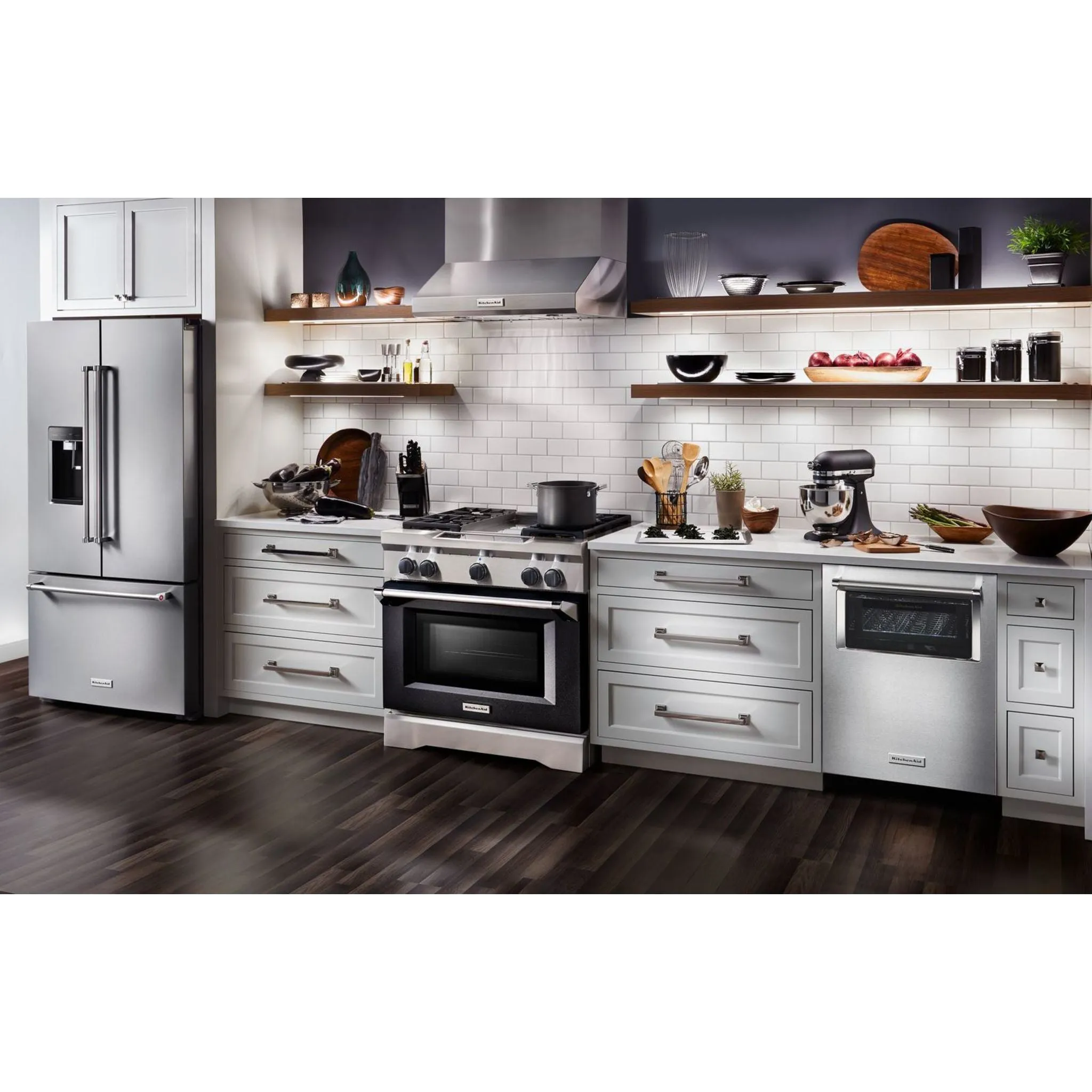 KitchenAid French Door Fridge (KRFC704FPS) - Stainless Steel with PrintShield™ Finish