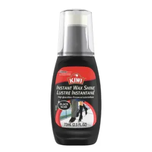 KIWI - Leather Instant Wax Shine Black - 2.5 fl. oz. (73 ml)