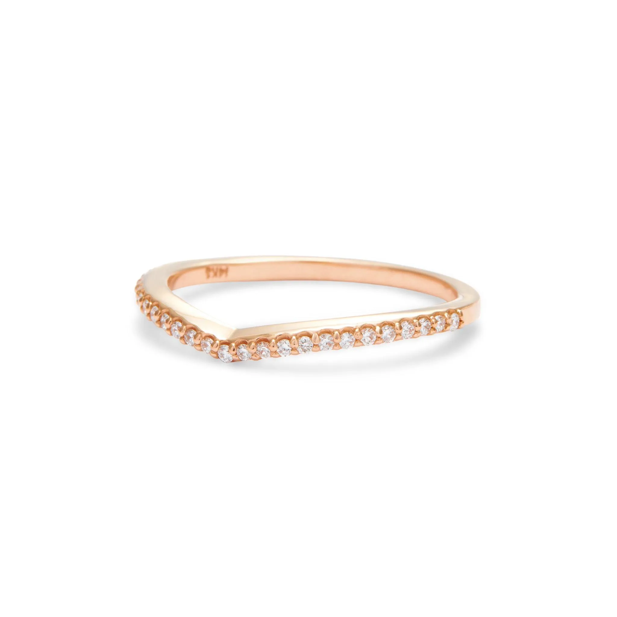 Lily Contoured Diamond Band