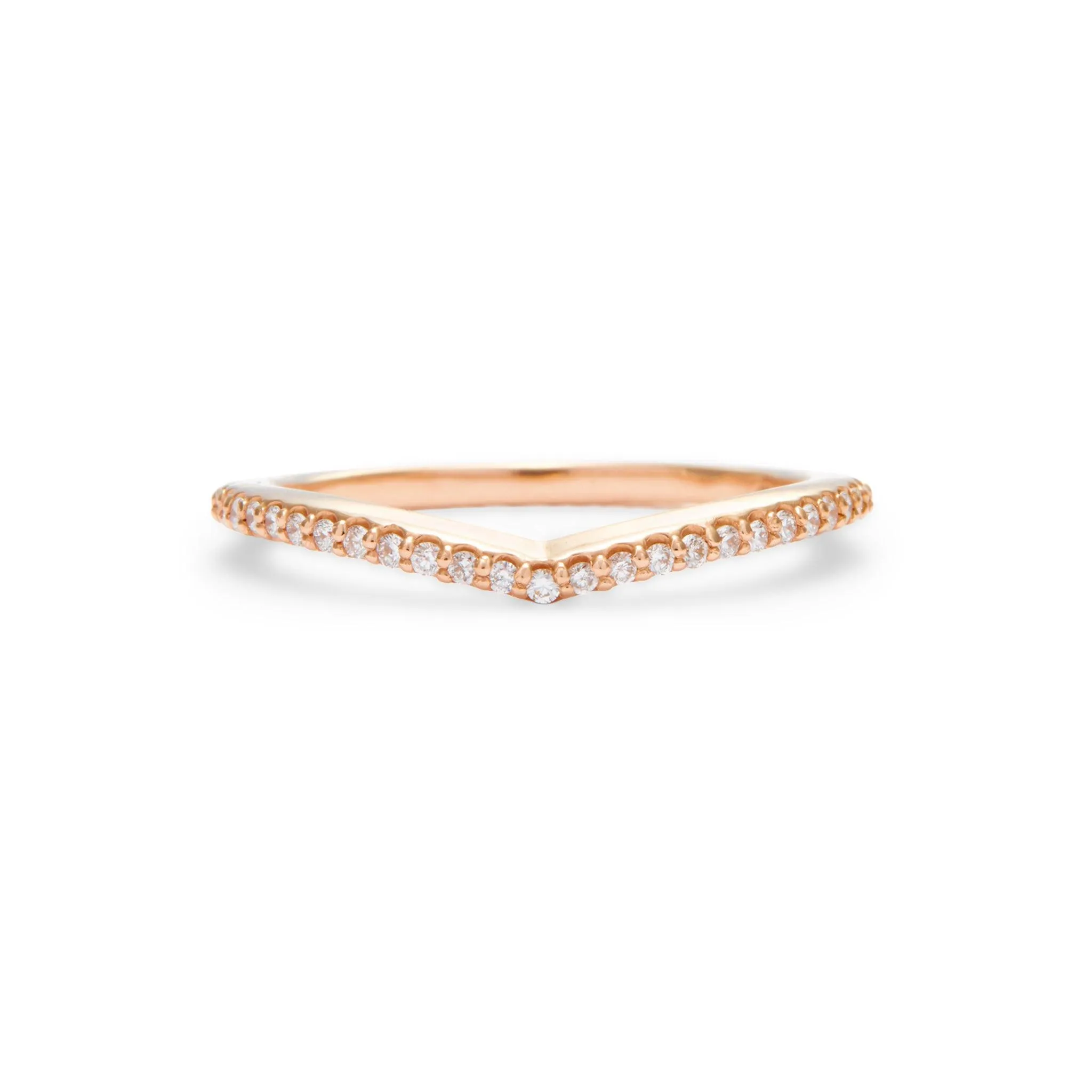 Lily Contoured Diamond Band