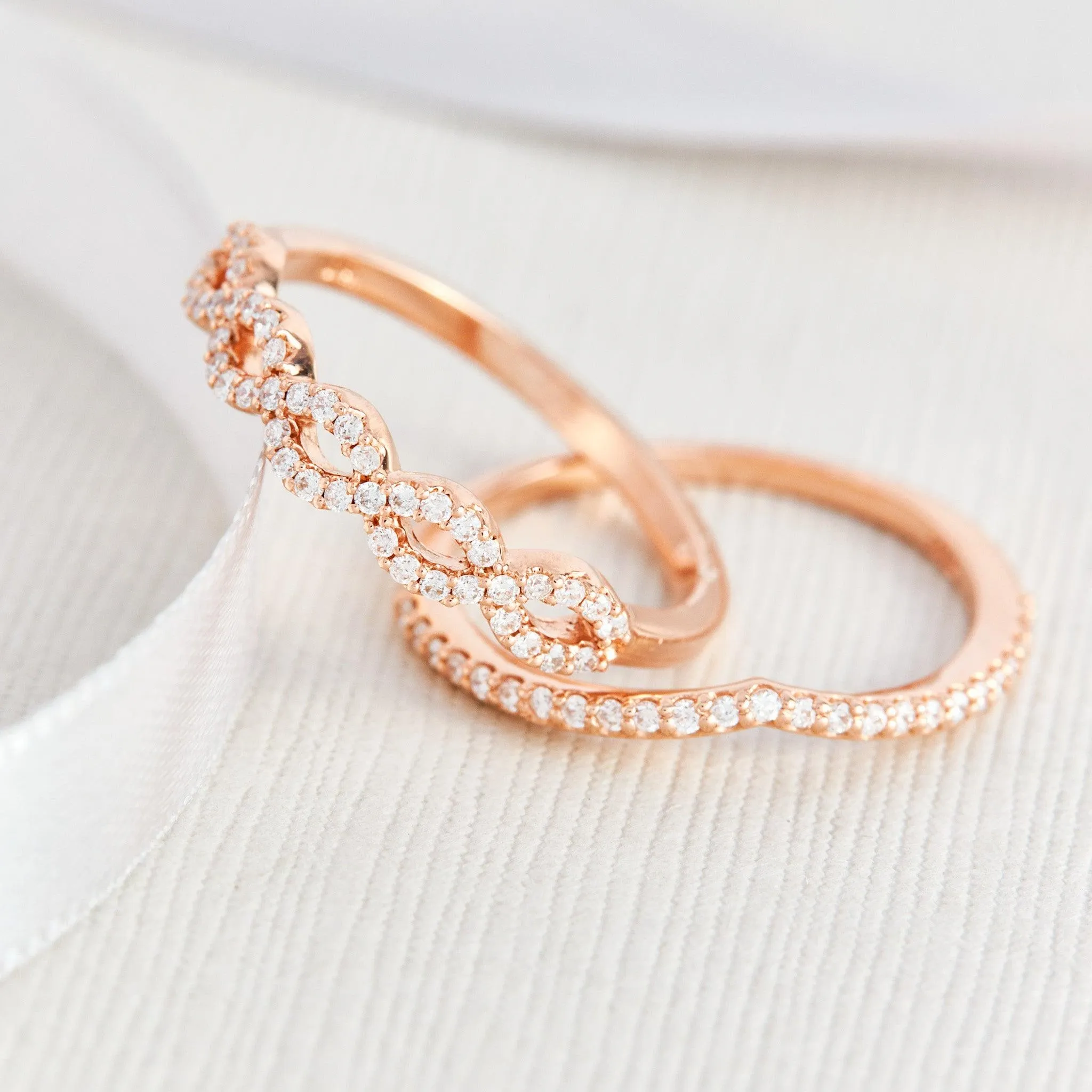 Lily Contoured Diamond Band