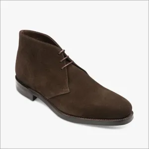 Loake Pimlico Dark Brown Suede Premium Chukka Boot--