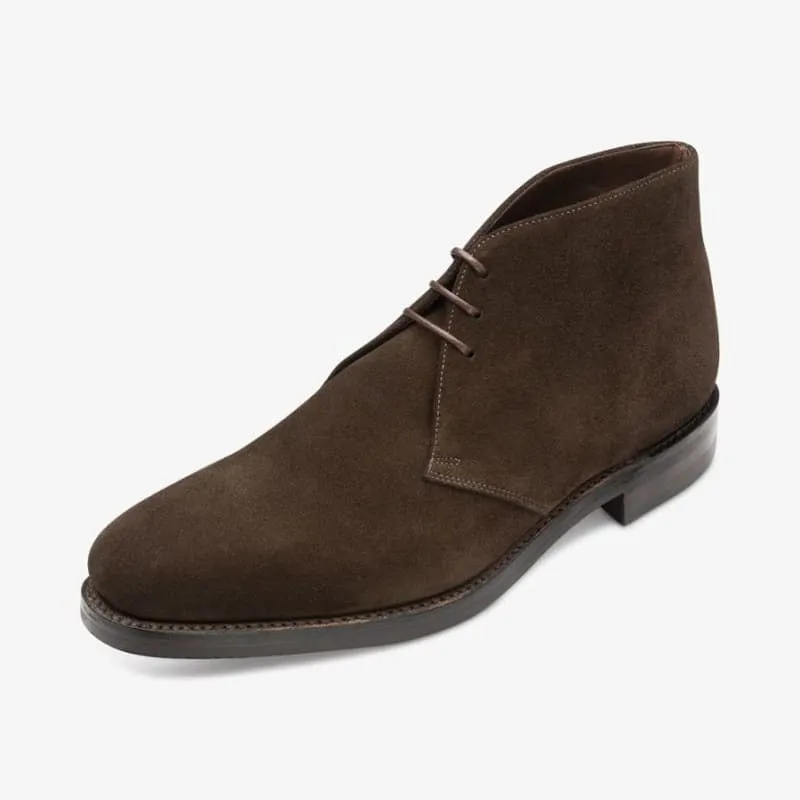 Loake Pimlico Suede Chukka Boot - Dark Brown