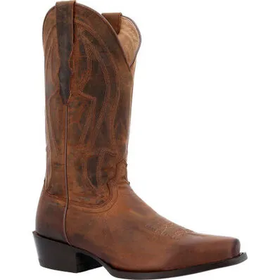 Men's Durango Santa Fe Derby Brown Snip Toe Western Boots - DDB0408