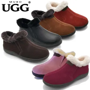 MUBO UGG Home Slipper Premium Sheepskin Shoes Antislip TPR Sole SN1006