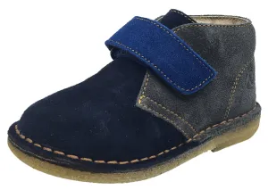 Naturino Boy's and Girl's Hook and Loop Closure Chukka Desert Boot, Blue Multi