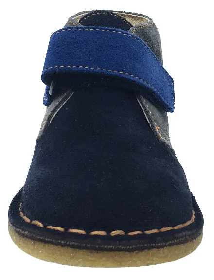 Naturino Boy's and Girl's Hook and Loop Closure Chukka Desert Boot, Blue Multi