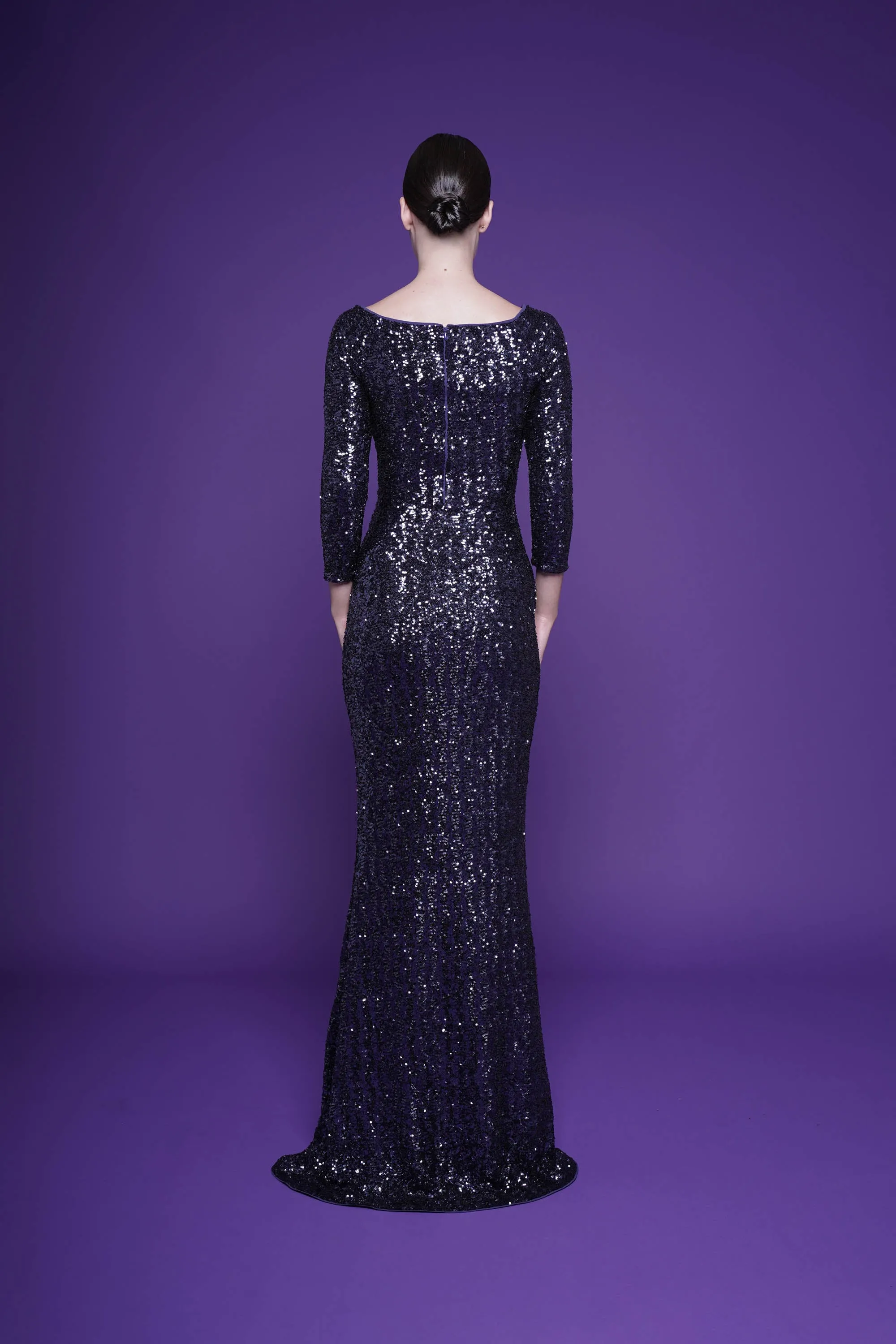 NYOKO SEQUINED GOWN