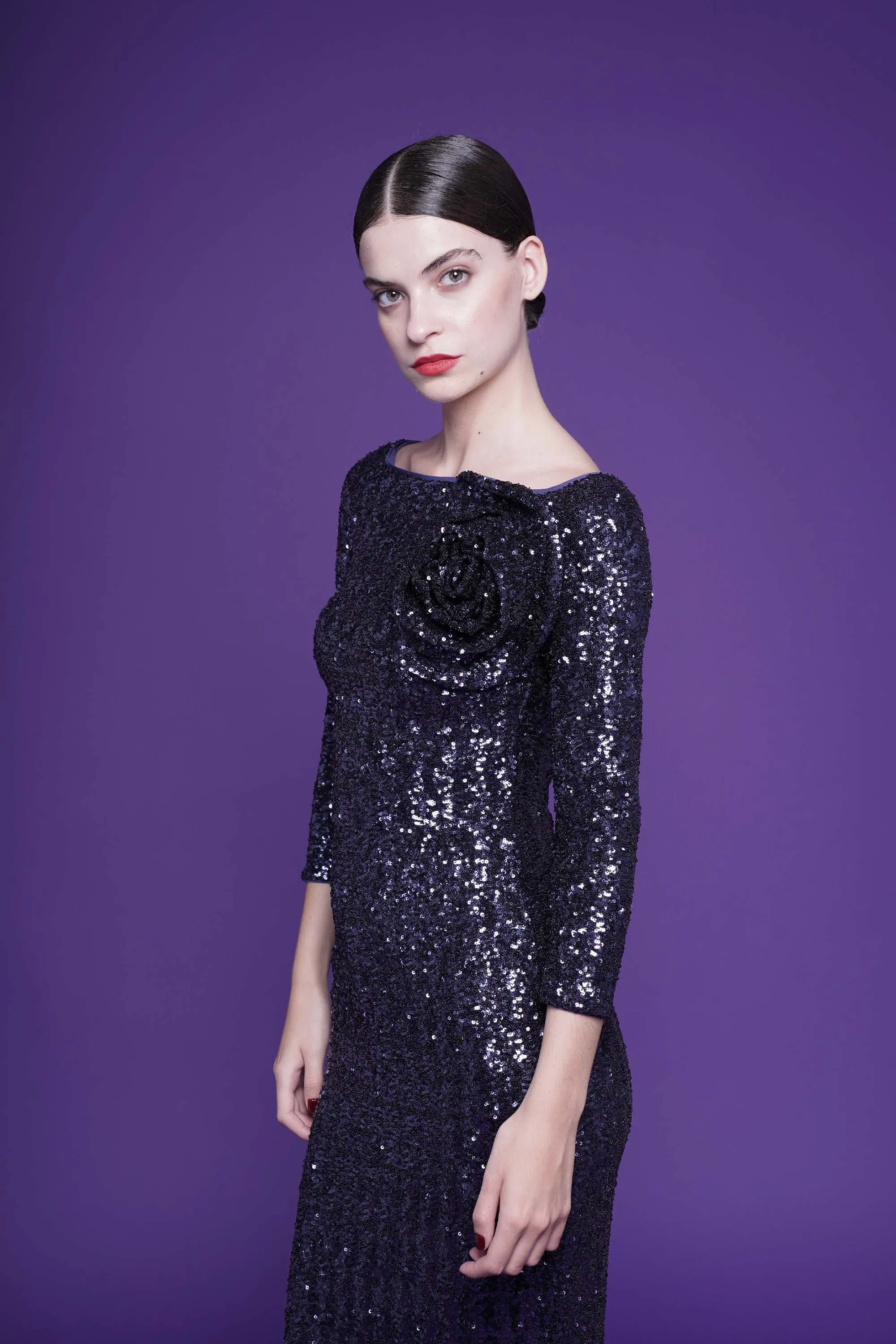 NYOKO SEQUINED GOWN