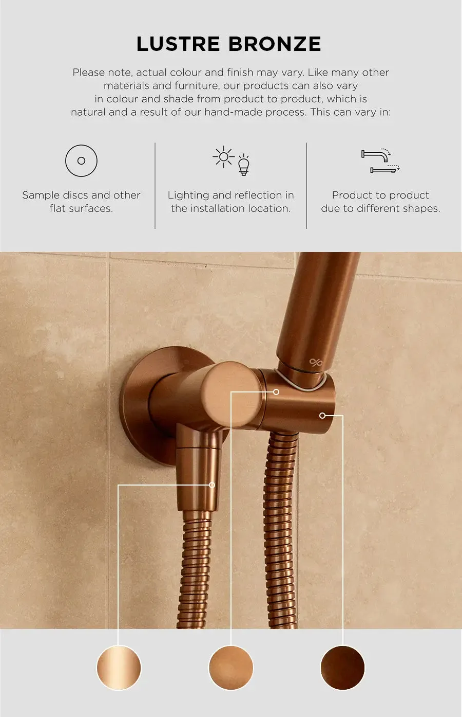 Piccola Tall Basin Mixer Tap with 130mm Spout - Lustre Bronze