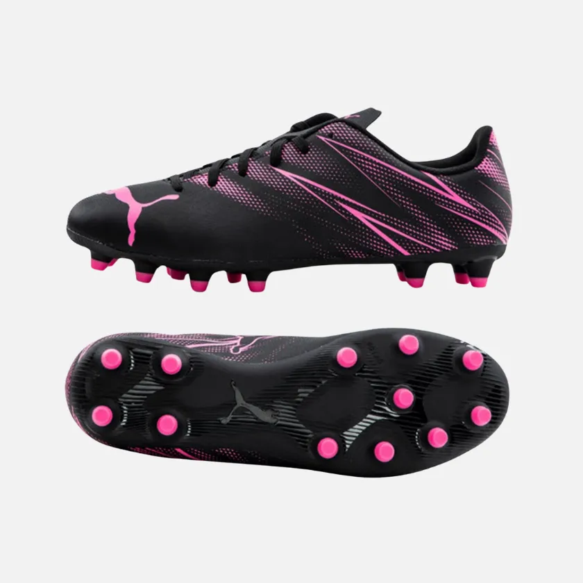 Puma Attacanto FG/AG Cleats Men's Football Shoes -Black/Poison Pink