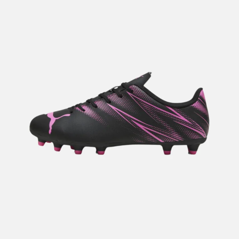 Puma Attacanto FG/AG Cleats Men's Football Shoes -Black/Poison Pink