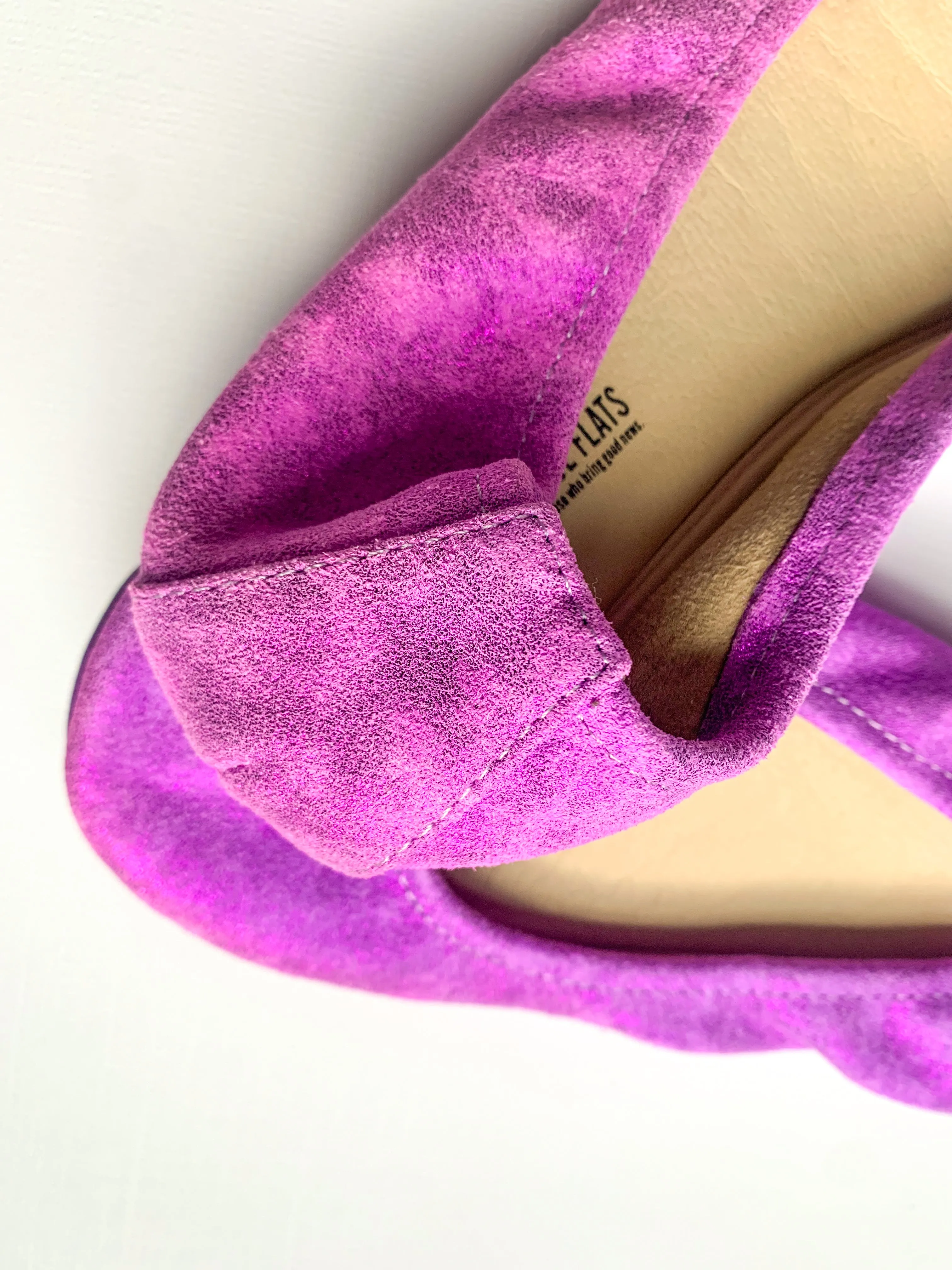 Purple Neon Suede Glam