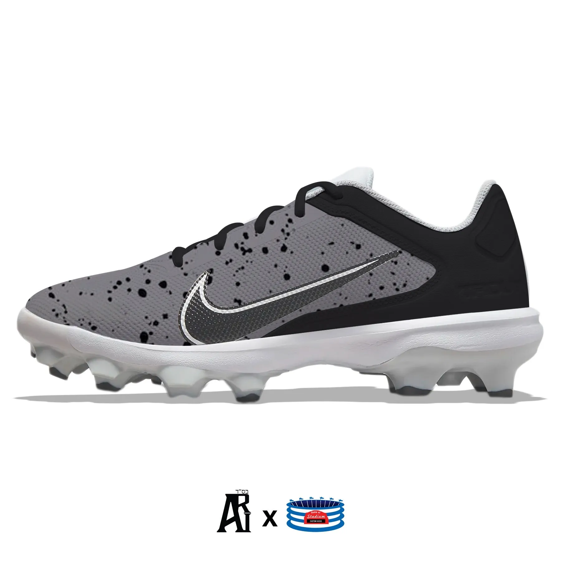 "Black Cement" Nike Force Trout 8 Pro MCS Cleats