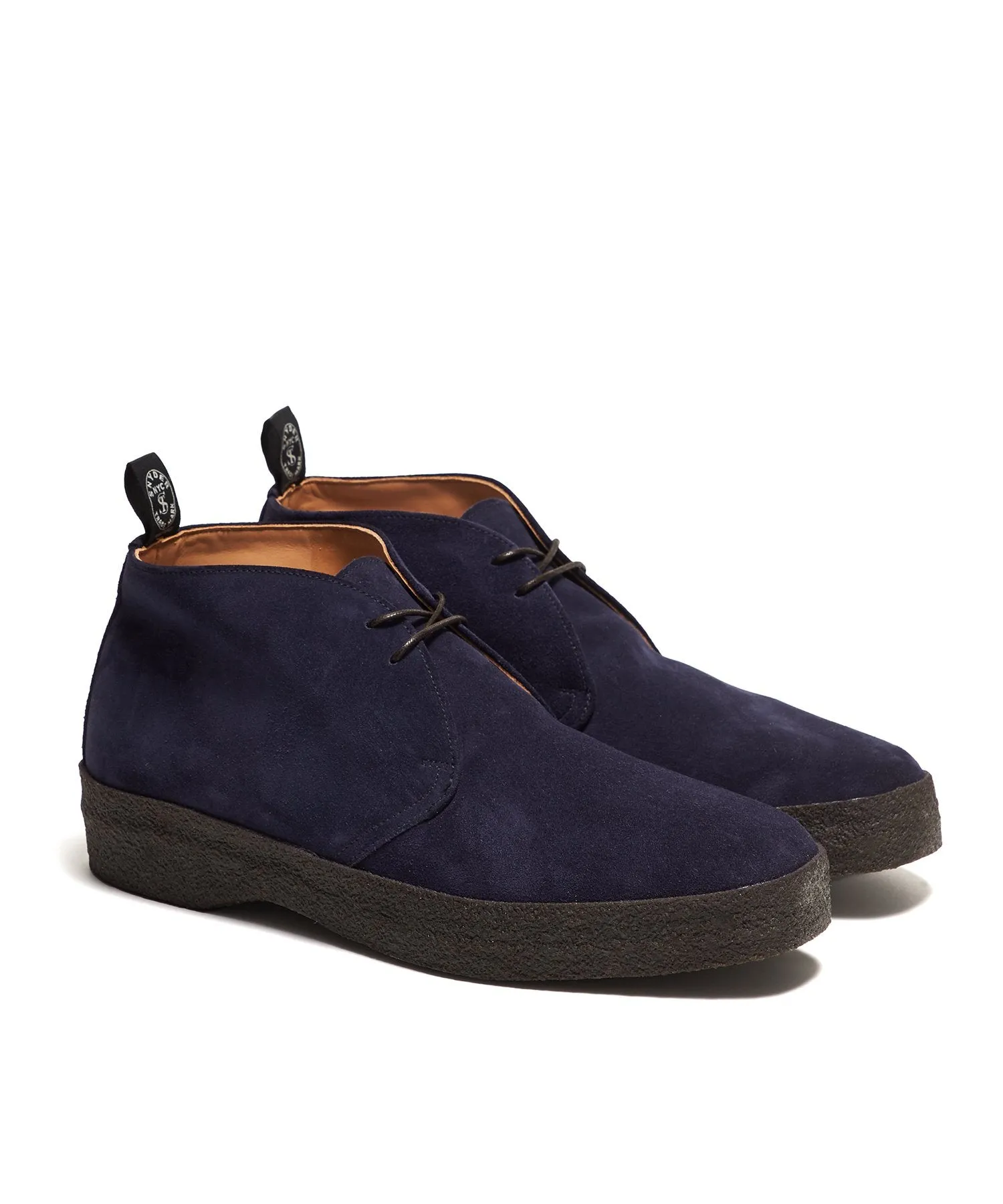 Sanders Chukka Boot in Navy Suede