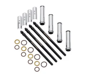 SCREAMIN' EAGLE PREMIUM TAPERED QUICK-INSTALL ADJUSTABLE PUSHRODS TWIN CAM - (CHROME)