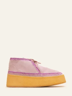 Shenje Platform Chukka Boots Rose Purple