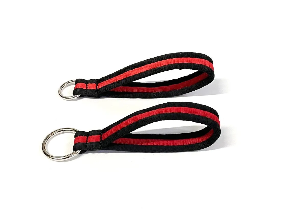 Short Close Control Grab Handle Dog Lead 8" Long With O-ring 25mm Air Webbing