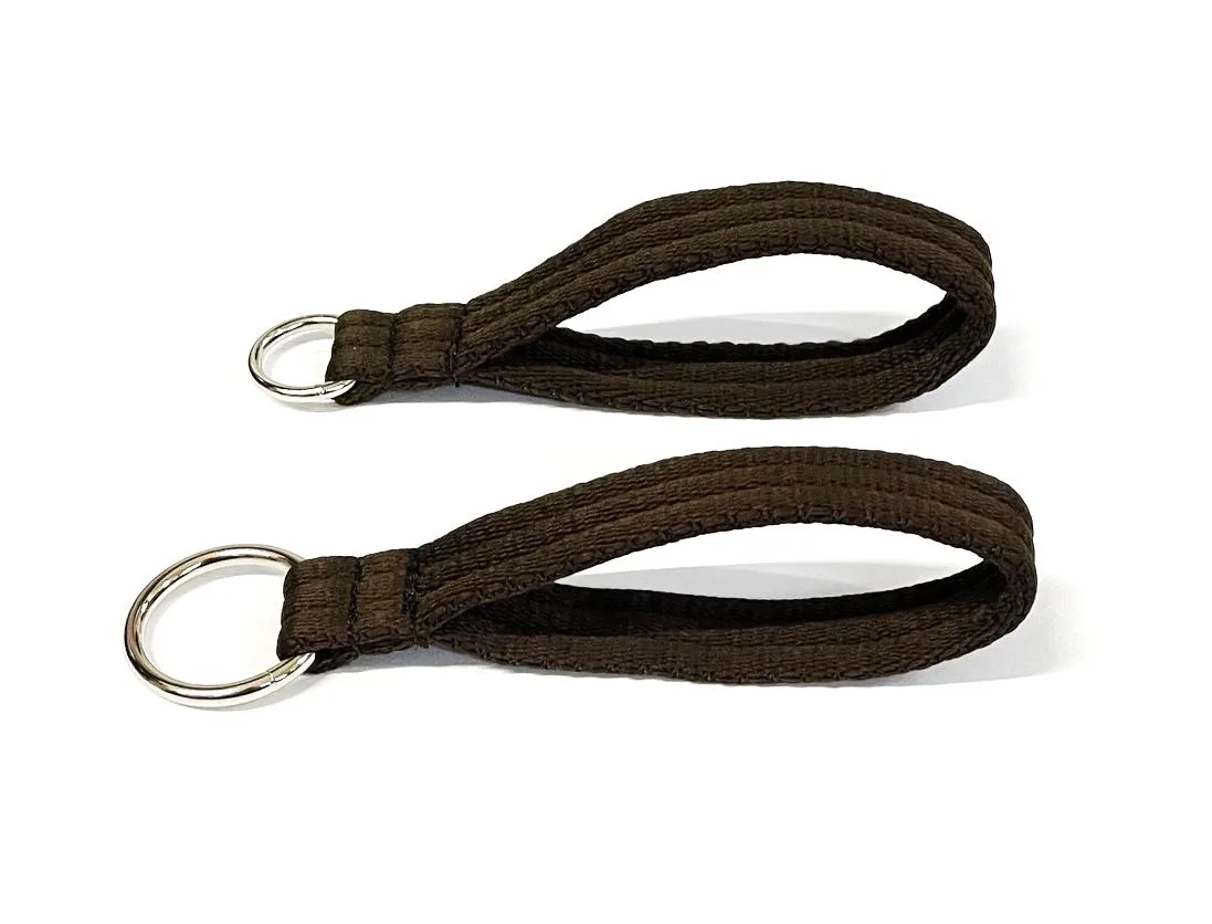 Short Close Control Grab Handle Dog Lead 8" Long With O-ring 25mm Air Webbing