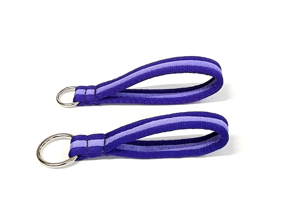 Short Close Control Grab Handle Dog Lead 8" Long With O-ring 25mm Air Webbing