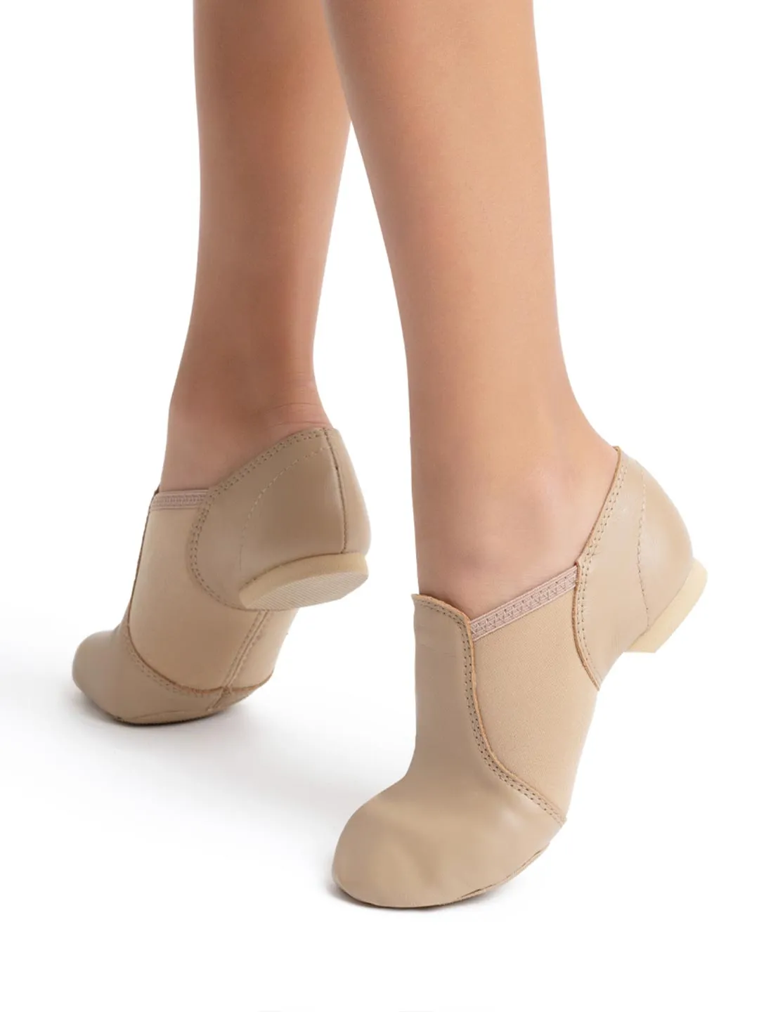 Slip-on Jazz Shoe by Capezio (Youth) - Black & Caramel