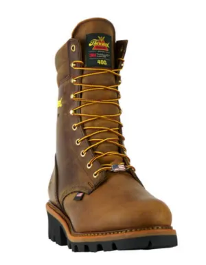 Thorogood Logger Series – 9″ Brown Trail Crazy Horse – Insulated – Waterproof