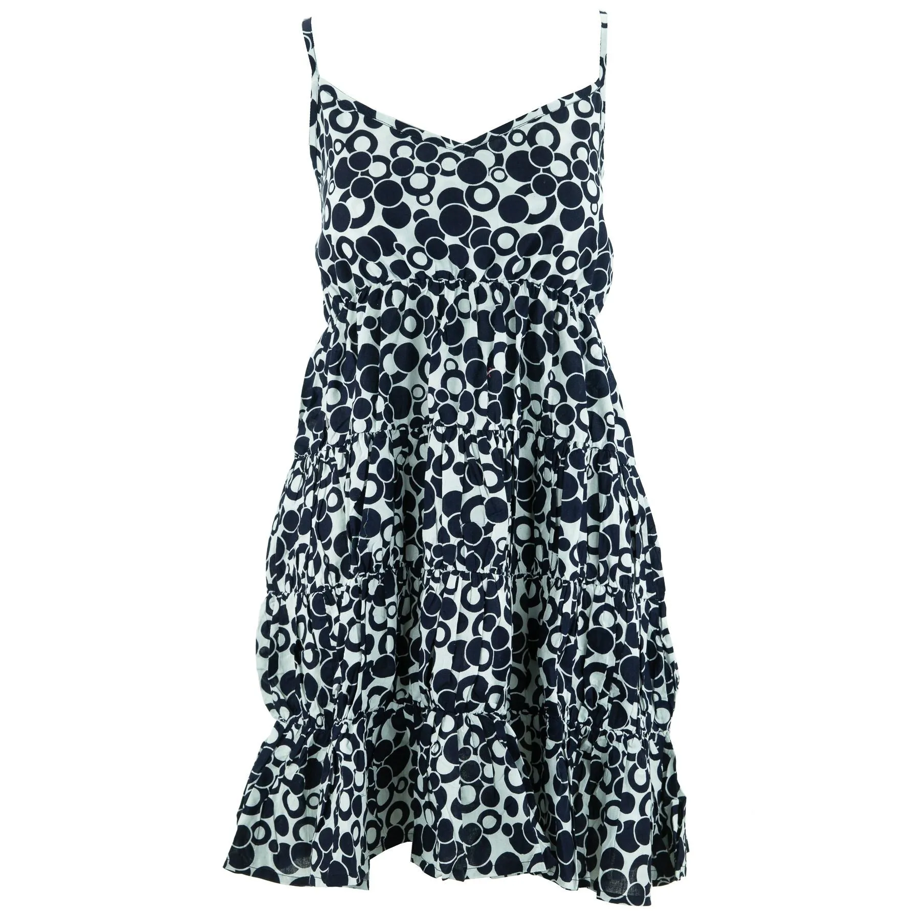 Tier Drop Summer Dress - Spherical Indigo Cotton