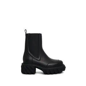 Tractor Motor Chelsea Boot in Black