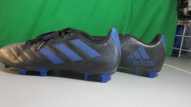 Used Adidas Goletto VII Black & Blue Outdoor Cleats - 3.5 US