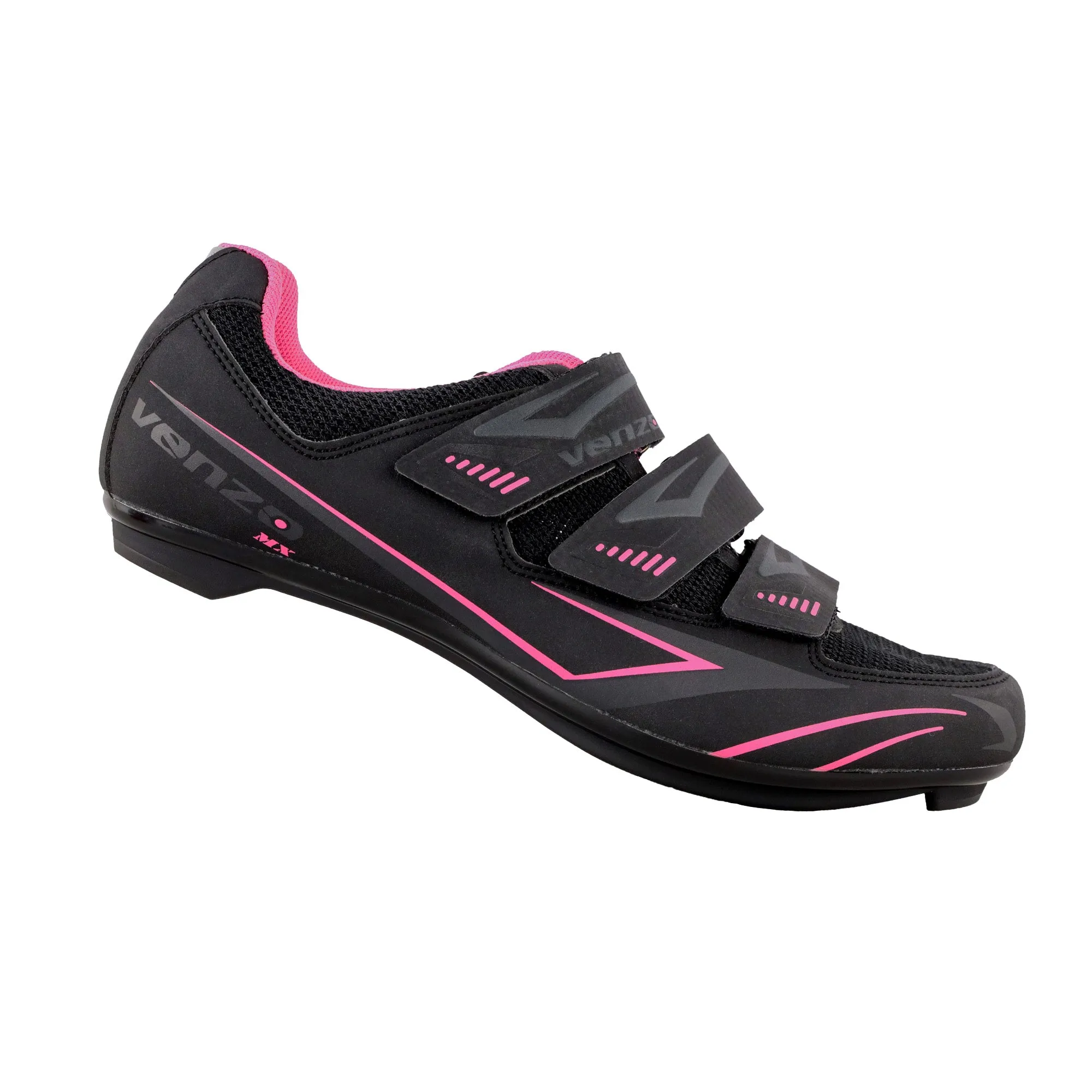 Venzo Bike Bicycle Women's Ladies Cycling Riding Shoes - Compatible with Peloton, for for Shimano SPD & Look ARC Delta - Perfect for Indoor Exercise Bikes & Road Racing - with Look Delta Cleats - Size 37